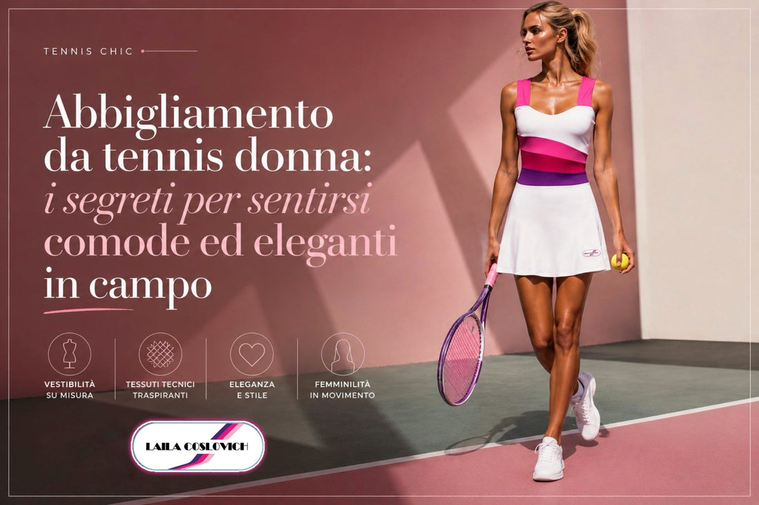 Abbigliamento da tennis donna elegante e sartoriale Made in Italy – Laila Coslovich